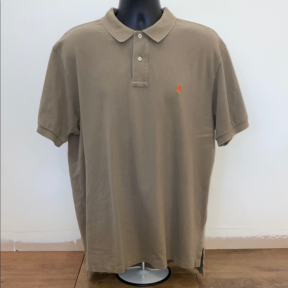 Ralph Lauren Men's Polo Shirt in Tan